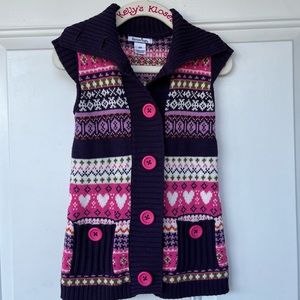 •Hartstrings• Girls Button Down Sweater Dress - Size 18 Months